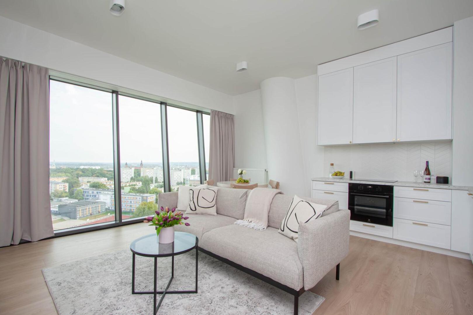 Apartly - Hanza Tower Apartament City View, Parking, Pool, Sauna Stettin Exterior foto