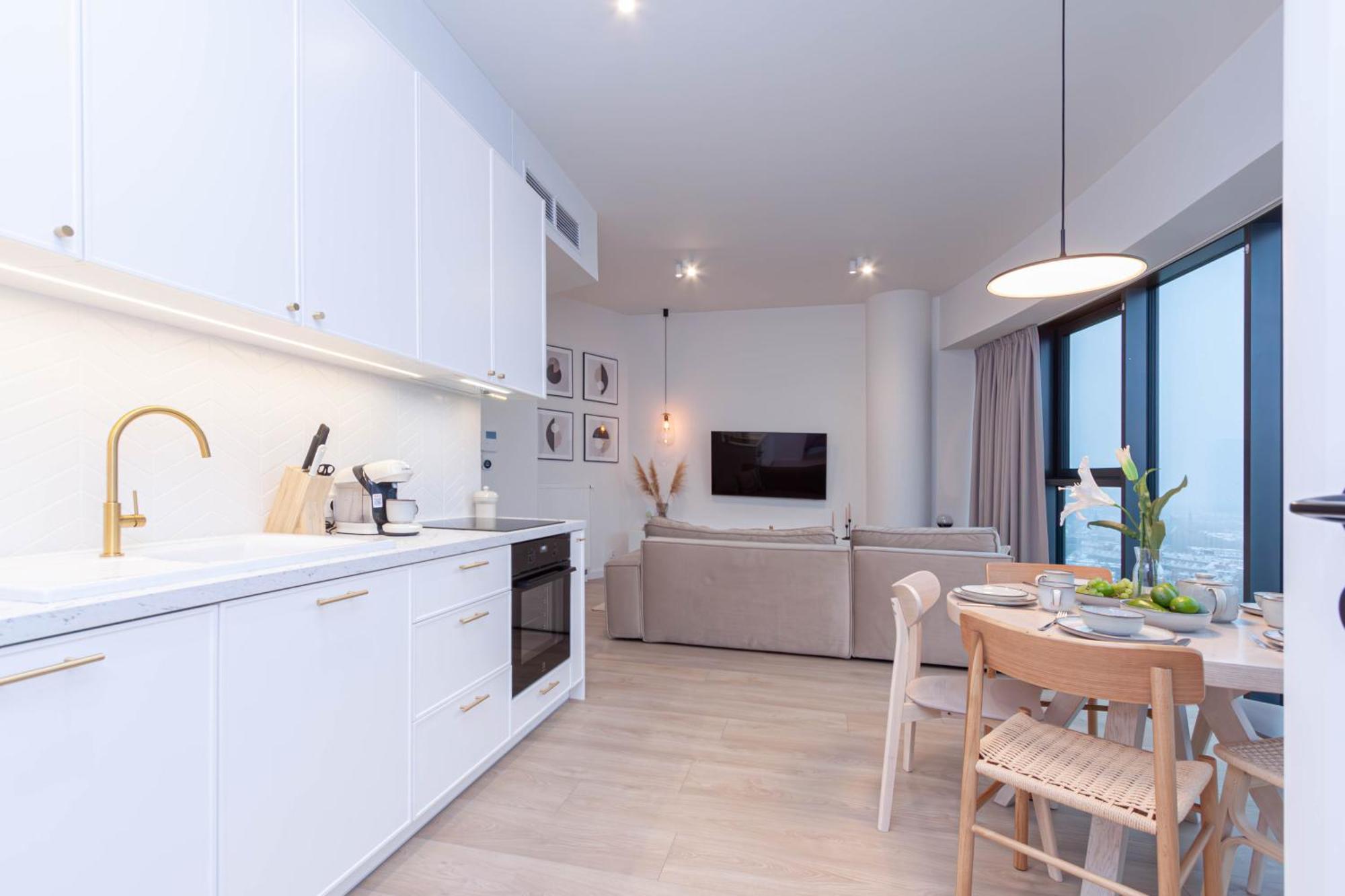 Apartly - Hanza Tower Apartament City View, Parking, Pool, Sauna Stettin Exterior foto